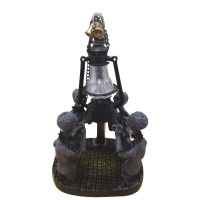 Creative Bloodborne Lamp Bloodborne Nightlight Bloodborne Checkpoints Lamp Four-Skull Statue Novelty Horror Home Decor #45