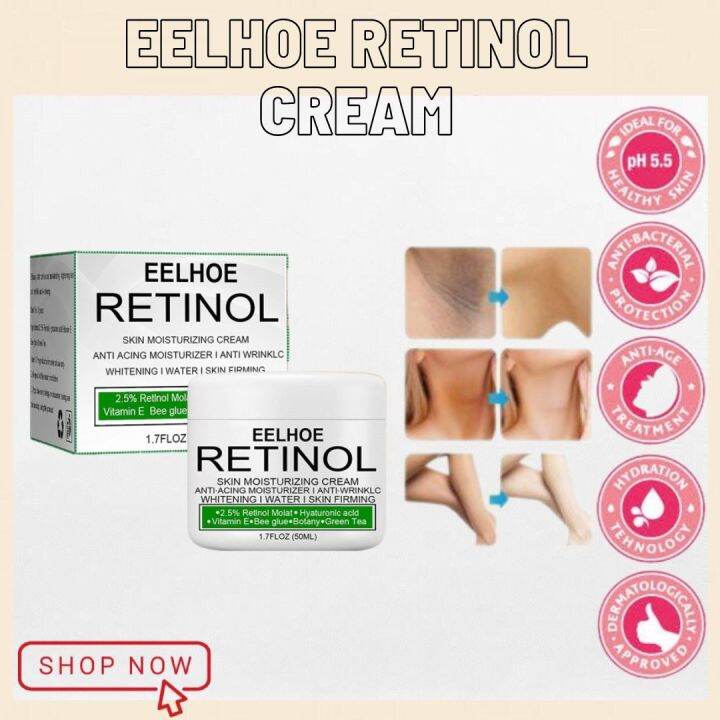 EELHOE RETINOL WHITENING CREAM Skin moisturizer Body lotion cream ...