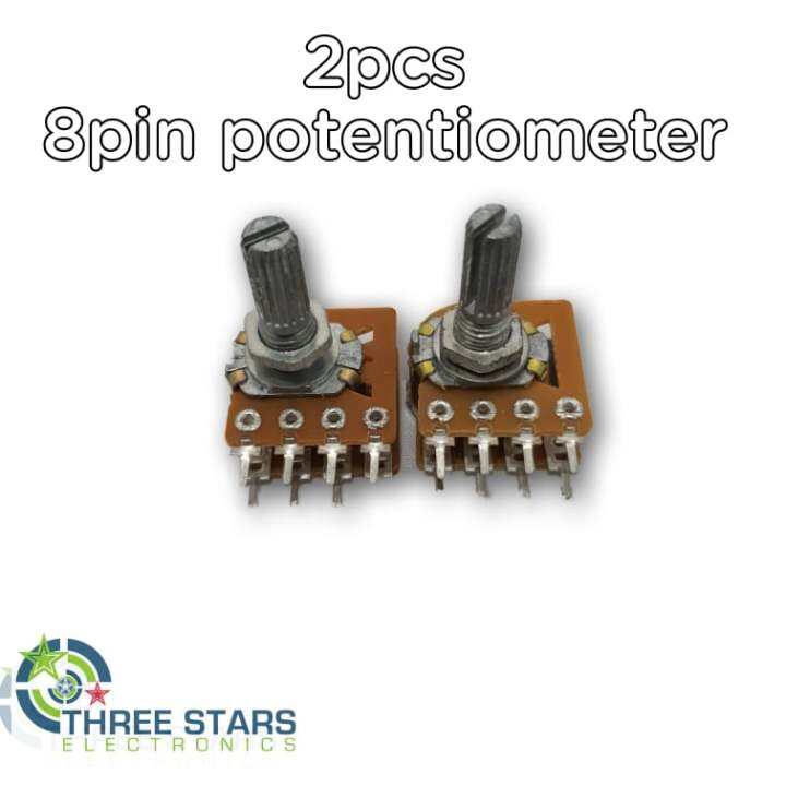 2pc. 50K B50K Dual Stereo 8 Pin Potentiometer Pot Volume Control Lazada PH