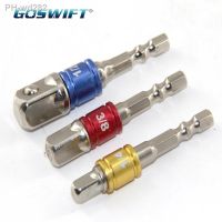 3 Pcs Impact Socket Adapter Set Hex Square Nut Driver Power Drill Impact Extension Bits 1/4in. 3/8in. 1/2in.Drive