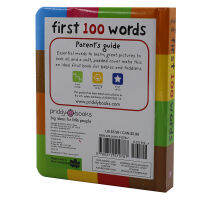 First 100 Words English original 100 Words graphic dictionary childrens English elementary introduction 1-3 years old young childrens English Enlightenment picture book picture board book Roger pulidy