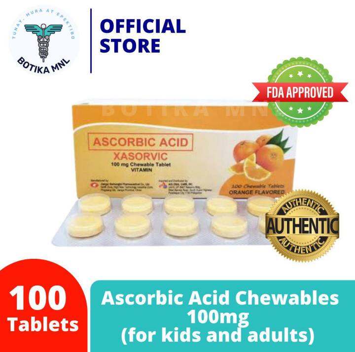 [SALE 1/24] Ascorbic Acid Vitamin C Chewables 100mg for kids and adults