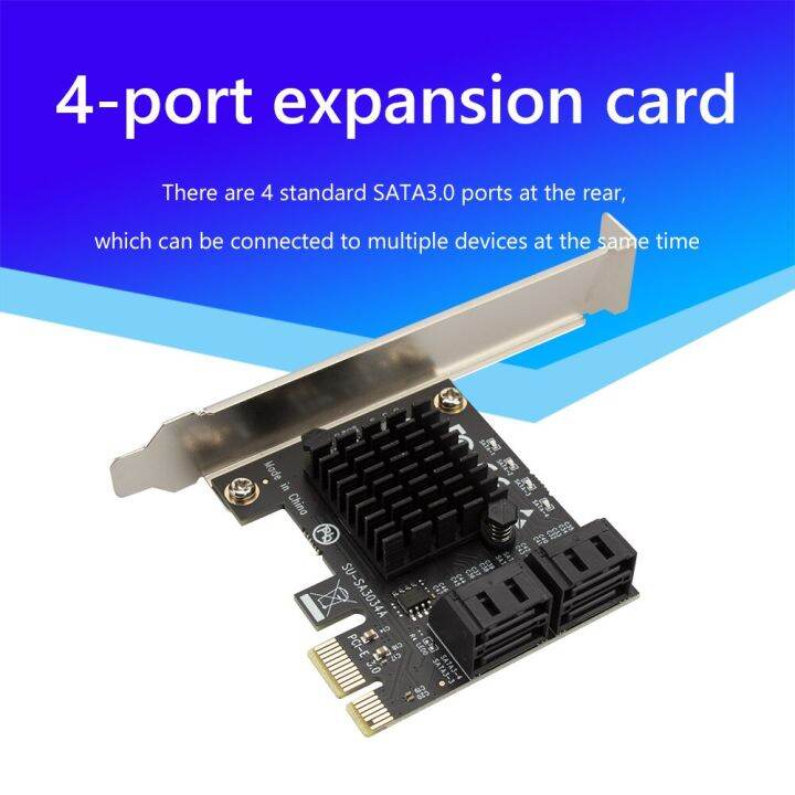 PCIE 1X 4 Port PCIE 1X 4 Port 4 Port SATA PCI-E Adapter SATA3.0 ...