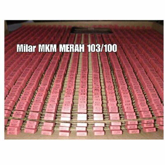 KAPASITOR CAPASITOR MKM MILAR 103J100 103 100V | Lazada Indonesia