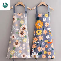 Cotton canvas apron sunflower color anti-fouling kitchen apron household cleaning