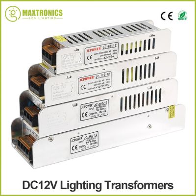 12V 5A/10A/12.5A/15A/16.5A/20A/30A Power Supply Switch LED Transformer AC 110V - 220V LED Driver Adapter Lighting Transformers Electrical Circuitry Pa