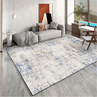 Carpet For Living Room Thick Soft Bedroom Bedside Area Rugs Washable Cuttable Lounge Floor Mat Geometric Decor Carpets For Home