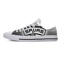 Flats Classic Canvas Shoes Spurs Fashion San Antonio Basketball Fans Women Woman White Flats 3D Print Casual Fashion Shoes