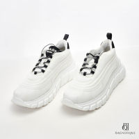 PRADA SNEAKER 36 WHITE BLACK NYLON