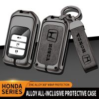 New Zinc Alloy Leather TPU Car Key Case Bag For Honda Accord Civic CRV HRV Pilot Fit Freed Odyssey Vezel Accessories