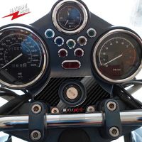 Untuk BMW Motorrad R1150R 2001-2005 3D Pelindung Tiga Kuk Atas Tampak Karbon