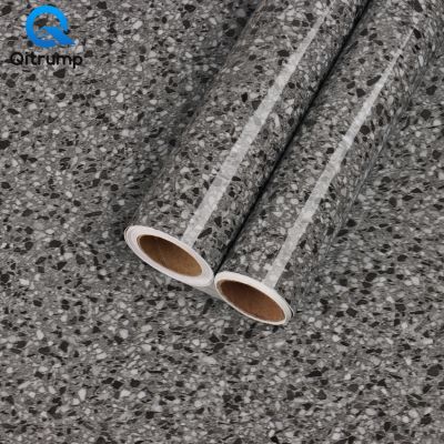 [24 Home Accessories] Peel And Stick Kitchen Wallpaper Marble Granite Oil-Proof Self-Adhesive PVC Film Floor Waterproof Decoration Stickers Home Decor