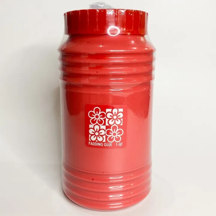AMORE Red Padding Glue 1Quart Adhesive Padding Cement Binding Glue for