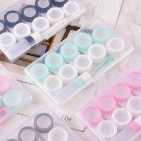 1 Set Colored Contact Lens Easy Carry Pocket Portable Simple Mini Contact Lenses Case Storage Box Eyes Travel Kit Container Case