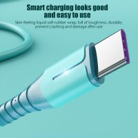 Liquid Silicone Fasting Charging USB Cable for Xiaomi 10S OPPO Huawei P40 Samsung Data Cord Mobile Phone Charger Lighting Cable Wall Chargers