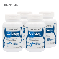 Calcium plus Collagen x 4 ขวด Soy Protein THE NATURE แคลเซียม พลัส คอลลาเจน ซอยโปรตีน เดอะเนเจอร์ บำรุงกระดูก บรรจุขวดละ 30 เม็ด