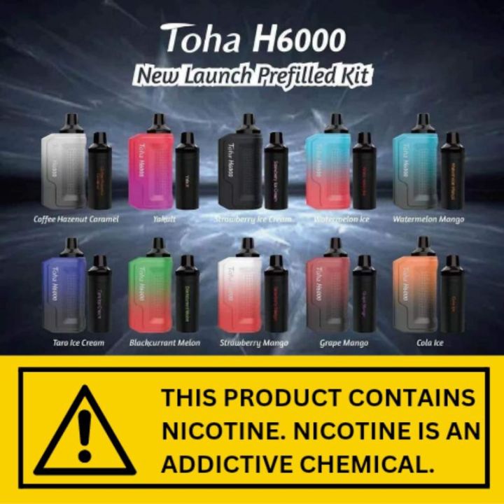 TOHA H6000 Prefilled Kit And Pod | Lazada PH