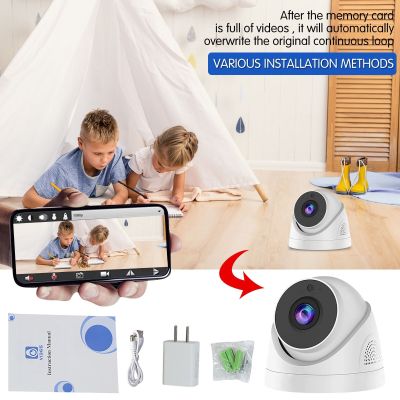 ZZOOI 1080P Wireless IP Camera Voice Intercom Intelligence WiFi Mini Video Surveillance Camera Auto Tracking Security Baby Monitor#g3