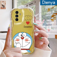 เคสปลอกสำหรับ Samsung กาแลคซี Dienya 5G A14 A04s A13 A13การ์ตูนโดราเอมอนน่ารักขอบคลื่นเนื้อครีมกันกระแทกแบบใสนิ่มเคสมือถือสร้างสรรค์เคสโปร่งใสลายกล้องถ่ายรูปเรียบง่ายปลอกป้องกันอ่อนโยน