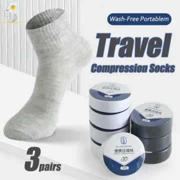 Disposable Travel Socks for Men Women Washable Compression Socks One Time  Portable Compression Cotton Sock for Business Trips