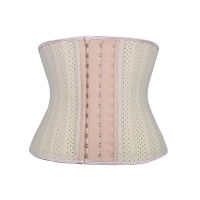 2021Burvogue Latex Waist Trainer Belt Body Control Shaper Hollow Out Underbust Sexy Corsets Short Torso 25 Steel Bones Latex Corset