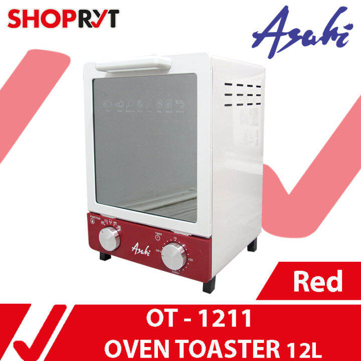 Asahi OT 1211 Oven Toaster 12L Red Asahi OT1211 OT1211 Electric Oven