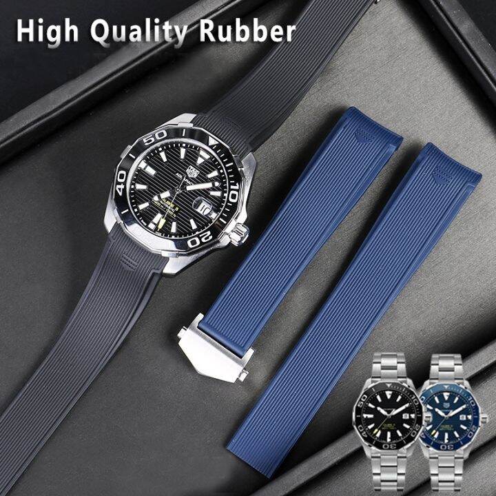 Tag Heuer Rubber Strap Replacement Aquaracer 【September】 22mm Rubber Silicone Watch Strap Waterproof Soft Bracelet