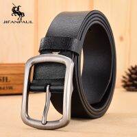 JIFANPAUL leather belt men pin buckle cow genuine leather belts for men Luxury brand fashion business jeans buckle belts male Belts