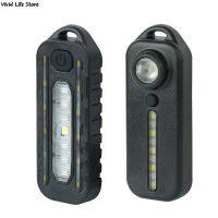 【YD】 Shoulder with Clip USB Charging Flashing Warning Safety Flashlight Torch