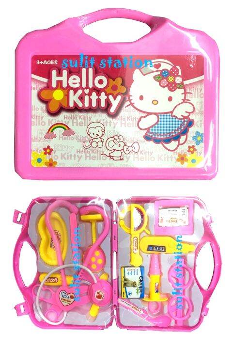 HELLO cat KITTY DOCTOR MEDICINE MEDICAL TOOL ACCESSROIES KIT with BAG