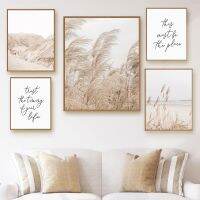 Pampas ตกแต่งภาพวาดผ้าใบสำหรับ Home Nordic Landscape Wall Art พิมพ์ Desert Mountain โปสเตอร์สำหรับภายใน Frameless New