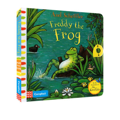 The original English version of the operation book of Freddy the frog cardboard mechanism produced by Campbell Axel Scheffler, author of Posey and pip Gugu cow, parent-child interaction story, English Enlightenment cognition