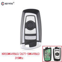 4 Buttons Car Smart Remote Key Fob 315Mhz KR55WK49863267T-5WK49863 For BMW CAS4 3 5 7 Series E60 E90 X3 X5 M3 F10 F30