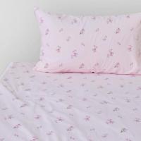 BARI เบสิโค ชุดผ้าปูที่นอน ลายดอกไม้ สีชมพู ขนาด 5 ฟุต 5 ชิ้น