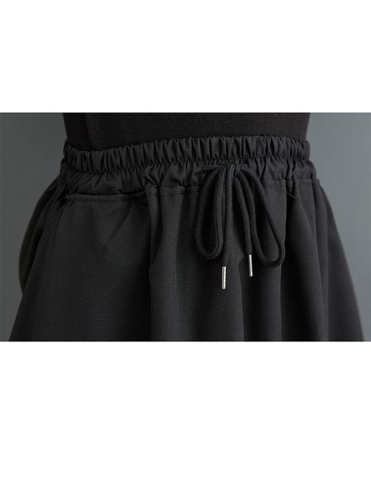 xitao-pants-personality-loose-women-irregular-pleated-pants