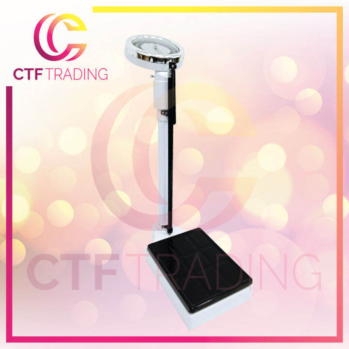 Mechanical Weighing Scale With Height Measurement Rod Lazada