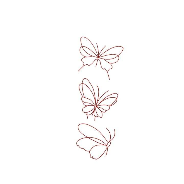 line-butterfly-tattoo-stickers-waterproof-female-long-lasting-high-end-collarbone-small-fresh-color-stickers-ins-simulation-tattoo