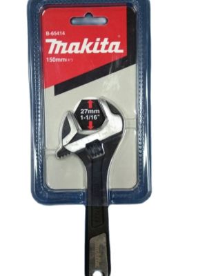 Makita ประแจเลื่อนชุบดำ 6" (Adjustable Wrench) ยี่ห้อ Makita รุ่น B-65414 จากตัวแทนจำหน่ายอย่างเป็นทางการ