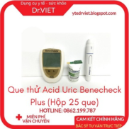 Que thử Acid Uric Benecheck Plus là phụ kiện của máy đo Benecheck 3 in 1