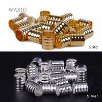 【cw】 100Pcs 10x8mm Silver/Golden Dreadlock Beads Adjustable Hair Braid Cuff Clip Alloy Tube Lock Styling