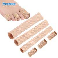 ❈✉ Pexmen 1/2Pcs 15cm Fabric Toe Separator Finger Protector Toe Cushion Tubes Sleeves for Bunion Corns Blisters Calluses