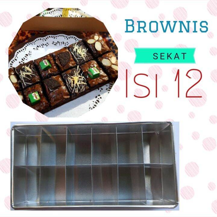 loyang brownis bronis sekat 20x10x4 cm fashionatee.id medan | Lazada ...