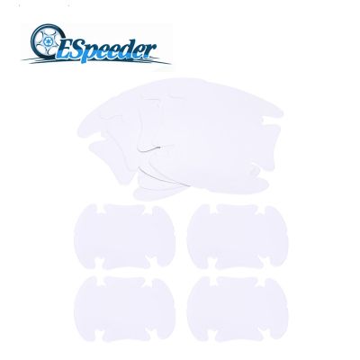 【cw】 Espeeder 4 Pcs Car Door Handle Invisible Transparent Anti scratch Protection Protector Sticker Vinyl ！