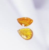 #พลอยบุษราคัม #ทรงหยดน้ำ 0.735 กะรัต ขนาด 6x4 มม #yellowsapphire #natural #gemstone #pear #teardrop