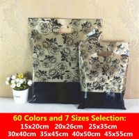 【LZ】☄﹊  Sacos de plástico com alças para presente tamanho grande 25x35cm 30x40cm 35x45cm para decoração de casamento festa de aniversário 5pcs