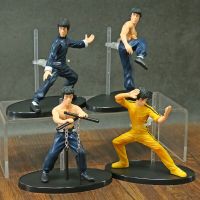 【SALE】 tiorinsecur1988 4ชิ้น/เซ็ต Kung Fu Master Bruce Lee ของเล่นฟิกเกอร์ PVC