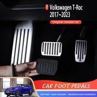 ที่เหยียบมือถือ VW Volkswagen T-Roc T Roc A11 AC7 2017 ~ 2023อะลูมิเนียมชุด Aloi Sarung Sandaran Pedal Rem Sesori Mobil