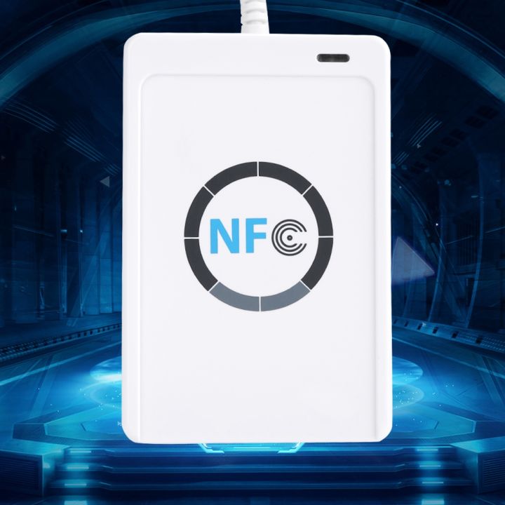 เครื่องอ่านบัตร-ic-nfc-rfid-เครื่องอ่านสมาร์ทการ์ดแบบไร้สัมผัสพร้อมสาย-usb-sdk-5x-การ์ด-ic-แบบเขียนได้