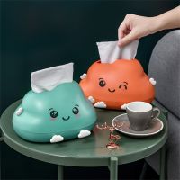 Paper Tray Cartoon Storage Napkin Holder Cloud Shape Desktop Storage Case Tissue Box Roll Storage Box Home Kawaii Multifunction