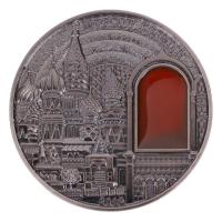【CW】✜☋  Palau 2012 Award-winning Commemorative Coins Kremlin Antique Colored Medal Crafts